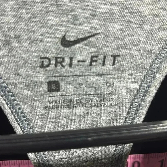 Nike Dri-Fit Namaste Fit racerback athletic tank top, heather gray - Picture 9 of 9